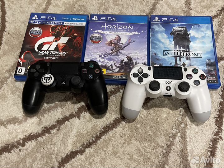 Sony ps4 slim(игры, 2 геймпада)