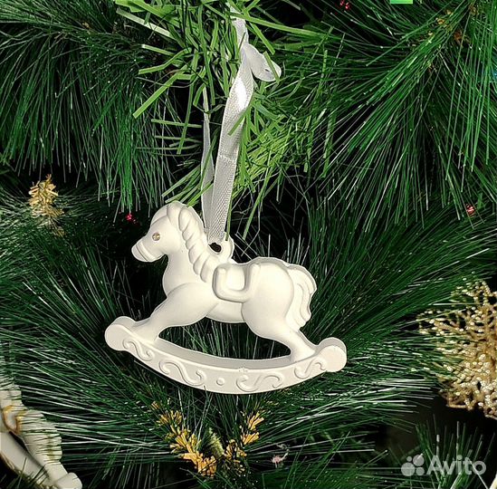 Елочные игрушки из гипса