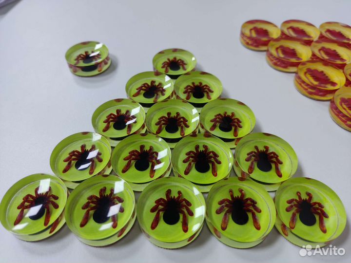 Фишки для нард ручной работы 3D