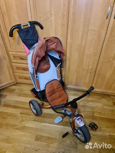 Трехколесный велосипед с родительской ручкой