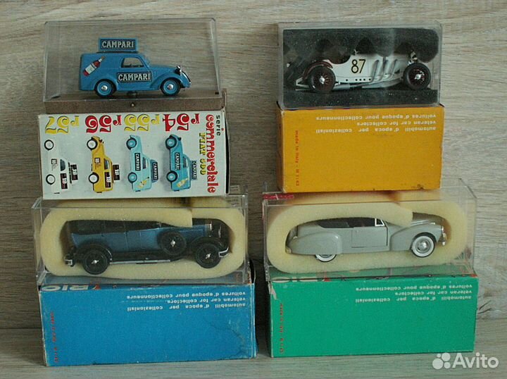 Модели авто Rio; Lincoln Isotta Fiat Mercedes 1:43
