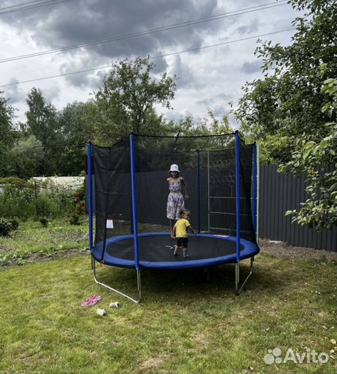 Батут с сеткой 244/305/366 см новые