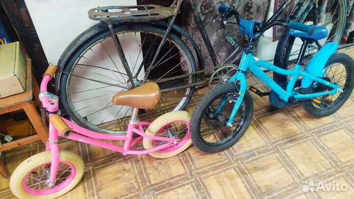 Детский велосипед Fokus и беговел