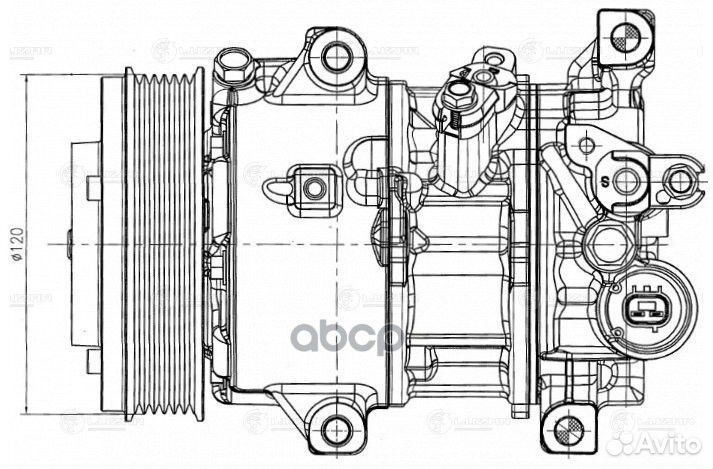 Компрессор кондиционера toyota corolla 1.6I/1.8I