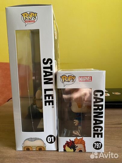 Funko POP Stan Lee comic covers 01 и Carnage 797