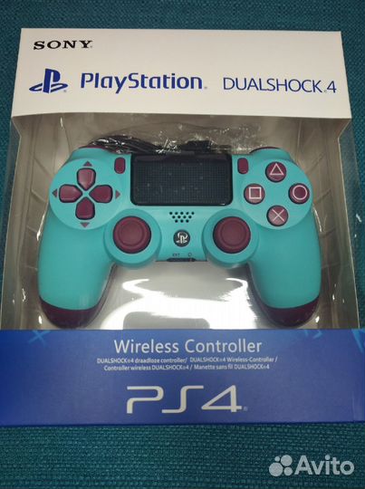 Новый Джойстик Геймпад Dualshock 4 PS4v2 Бирюзовый
