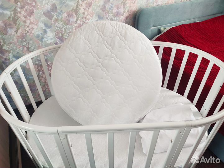 Детская кроватка трансформер с маятником 7в1