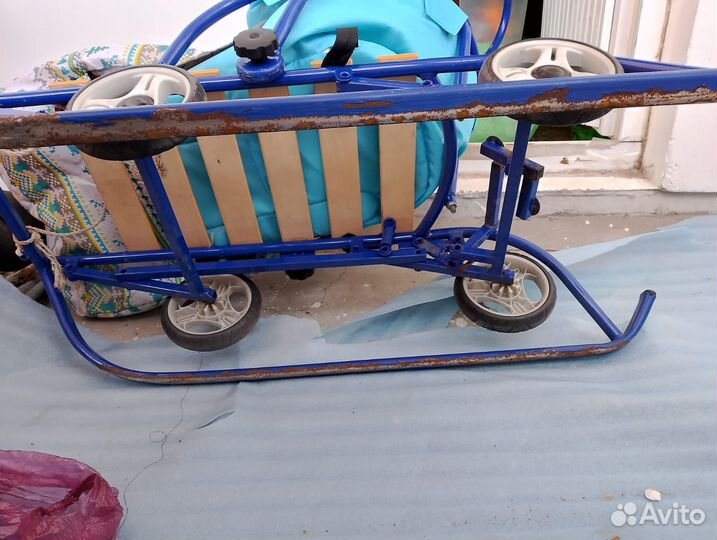 Детские санки коляска