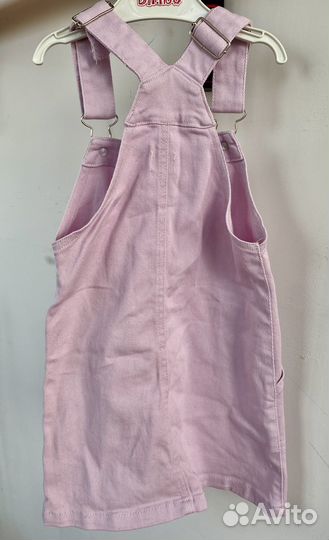 Джинсовый сарафан для девочки 98-104