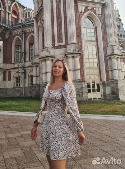 Белое летнее платье мини