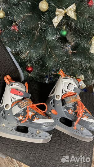 Коньки хоккейные детские раздвижные 31-34