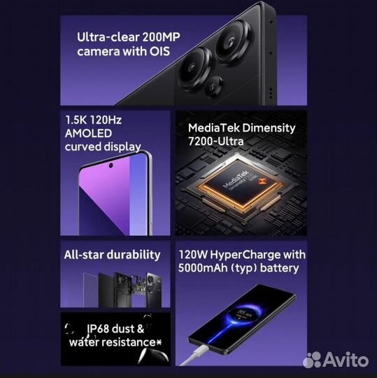 Xiaomi Redmi Note 13 Pro+, 8/256 ГБ