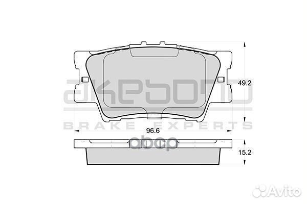 Колодки тормозные зад toyota camry 06- AN-733K