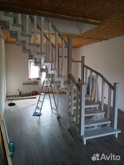 Лестницы на металлическом каркасе, перила