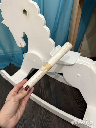 Лошадка качалка деревянная