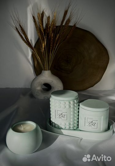 Свечи из натурального кокосового воска