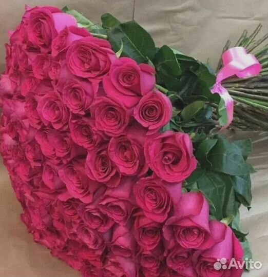 Букет 51 роза Роза доставка цветов