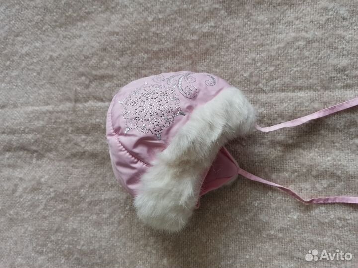 Шапка зимняя для новорожденных 40р