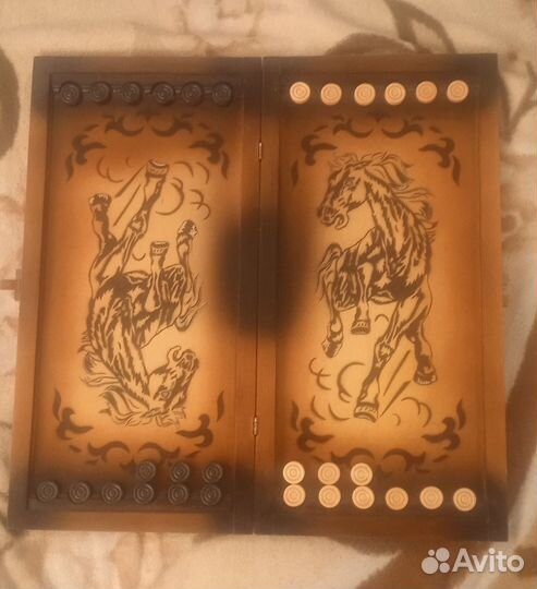 Нарды ручной работы бу