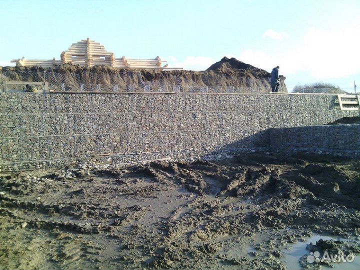 Габионы берегоукрепление под ключ