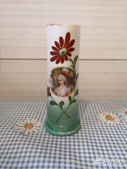 Ваза, молочное стекло