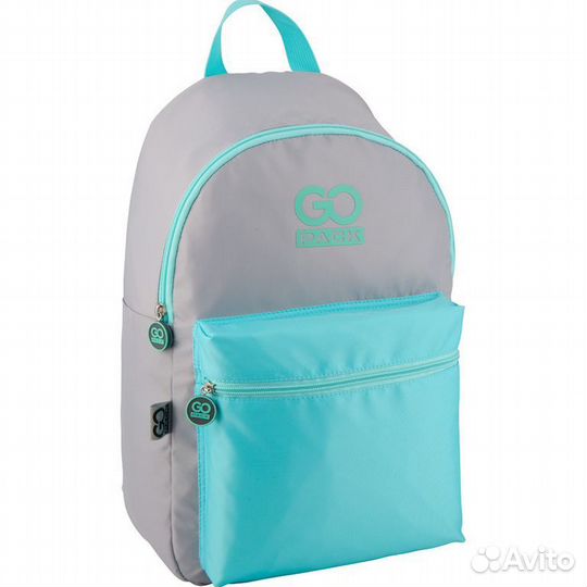 Рюкзак GoPack City 159-1 серый, мятный GO20-159L-1