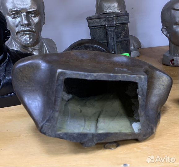 Большой бронзовый бюст Красноармеец, Чекист