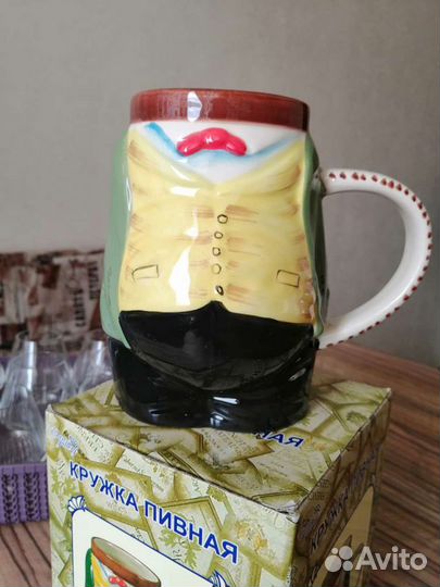 Кружка пивная Керамика в коробке