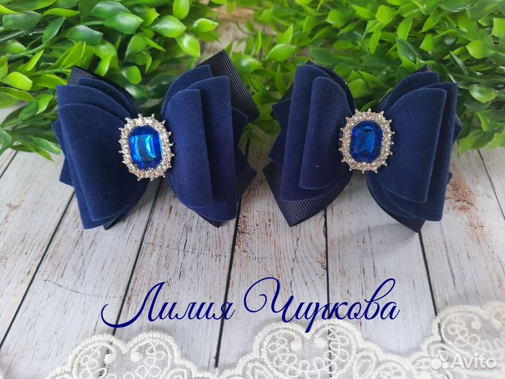 Банты для волос ручной работы