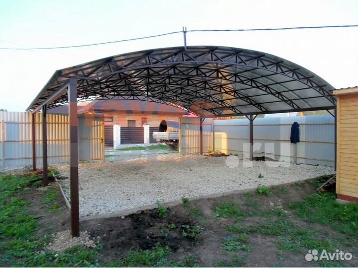 Навесы для авто, беседки, парковки
