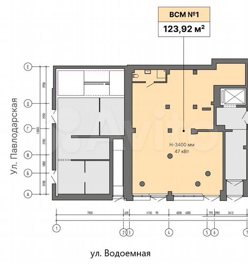 Свободного назначения, 123.92 м²