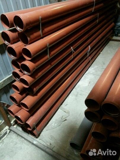 Оранжевые трубы для канализации