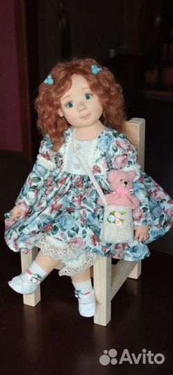 Интерьерная текстильная кукла