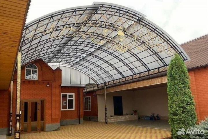 Изготовление фермы для навесов