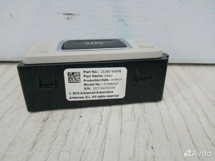 Кнопка SOS Renault duster 2