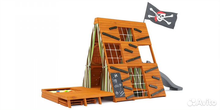 Детская площадка деревянная