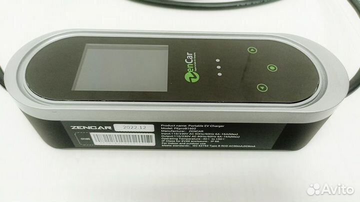 Зарядное устройство zencar Type2/16А с кабелем 5м