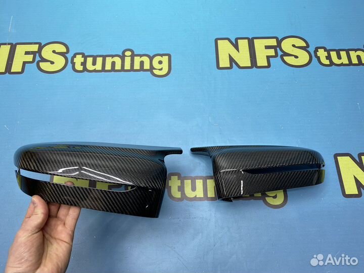 Накладки на зеркала BMW G30 М5 стиль карбон