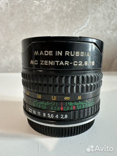 Зенитар / zenitar 16 mm 2.8 canon ef