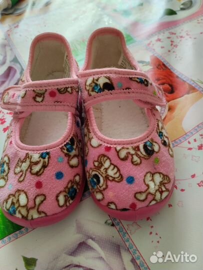 Тапочки текстиль для девочки