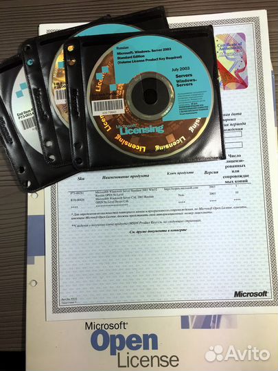 Windows Server 2003 Std w32/64 + 10 Cal