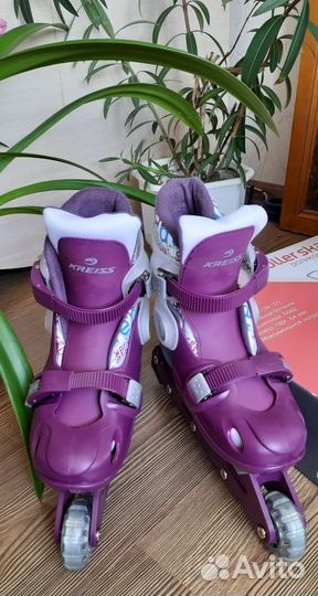Роликовые коньки подростковые раздвижные Kreiss