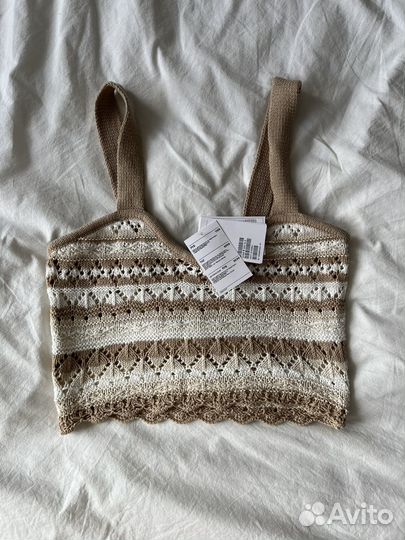 Топ H&M вязанный