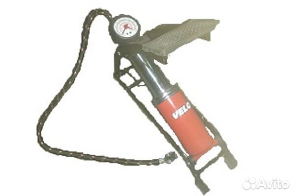 Насос velo, ножной алюминиевый, с манометром, Моде