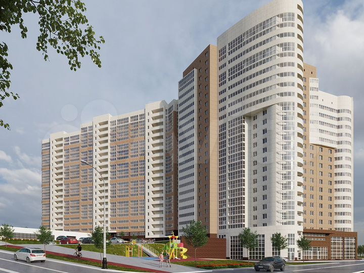 2-к. квартира, 42,6 м², 13/19 эт.