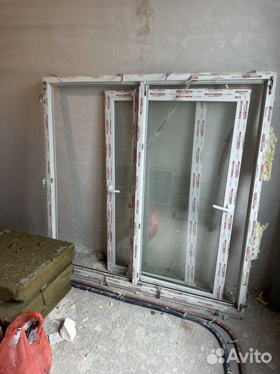Окна пластиковые и алюминиевые б/у