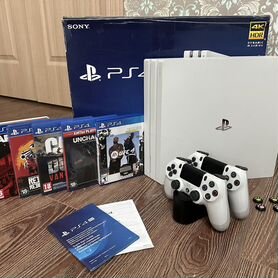 Sony PlayStation 4PRO 1TB + 5 игр + 2 геймпада