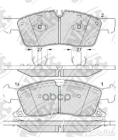Колодки тормозные дисковые перед PN0833 PN0