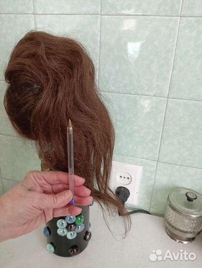 Шиньон из натуральных волос