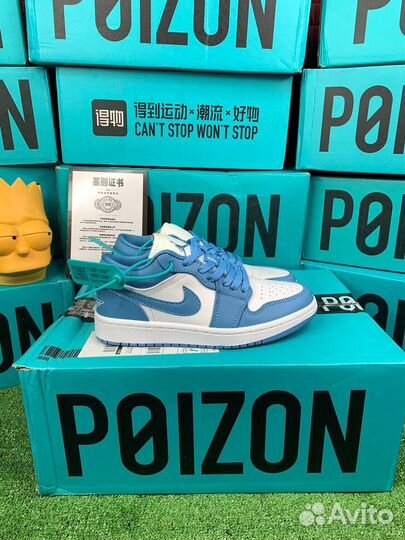 Nike Air Jordan 1 Low Ice Blue Оригинал